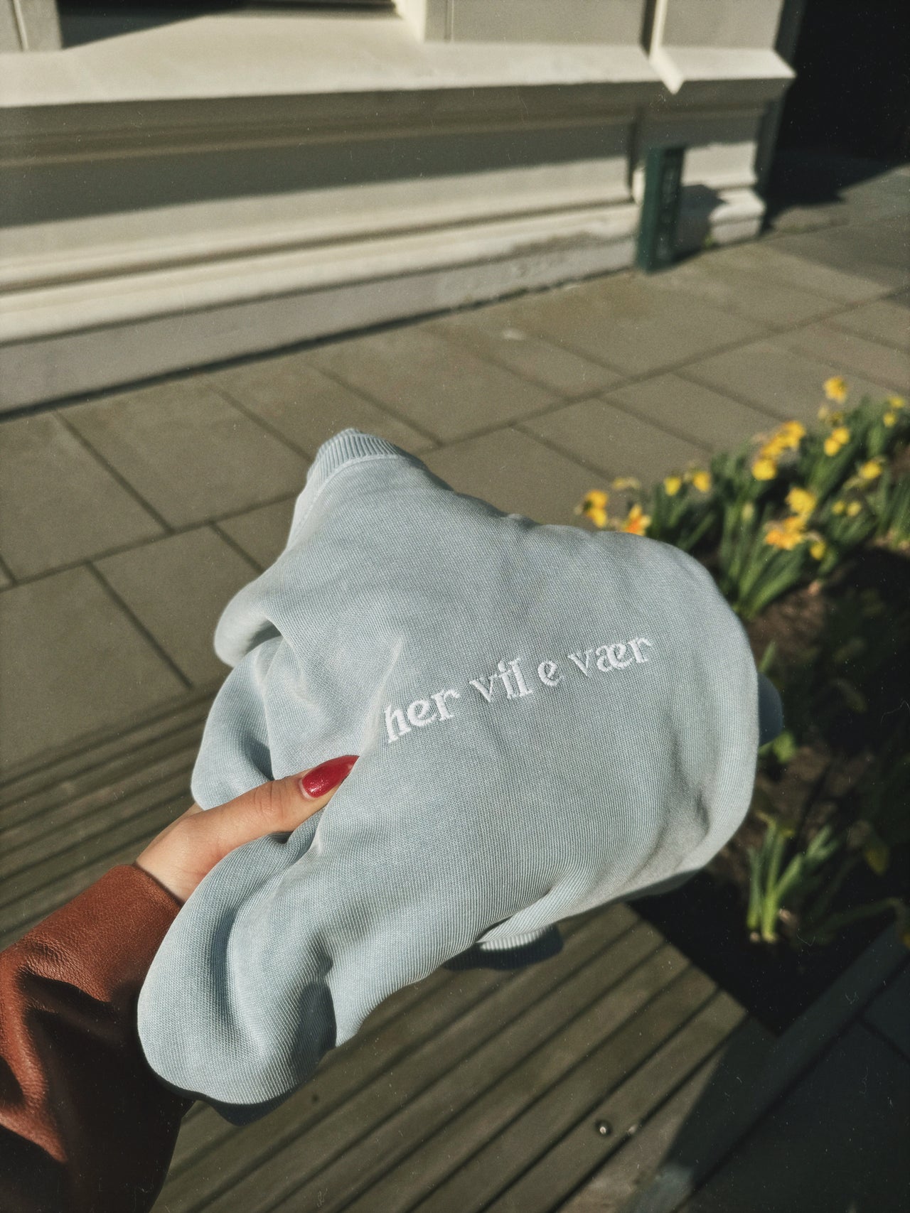 Her vil e vær crewneck